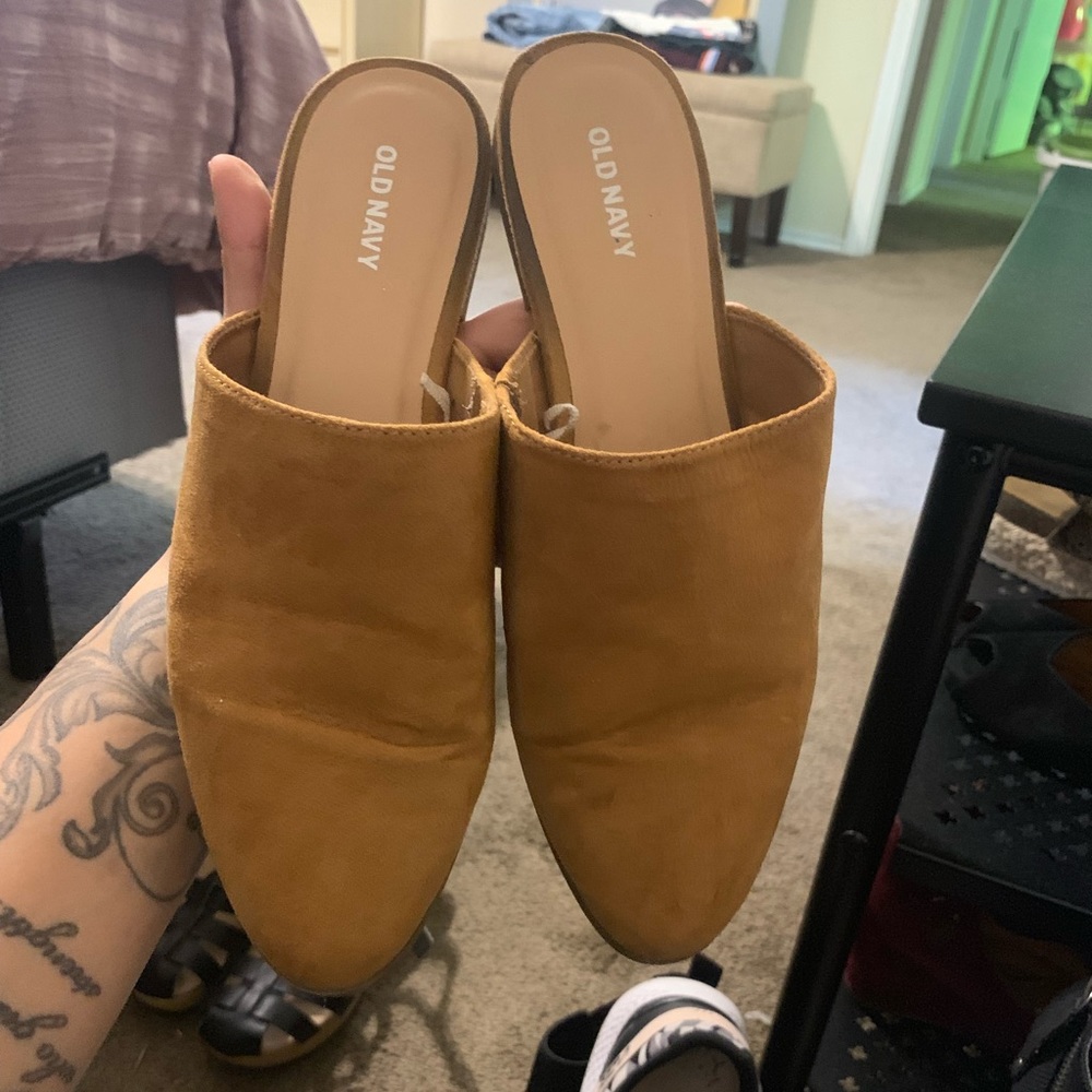 Old Navy Mustard Mules